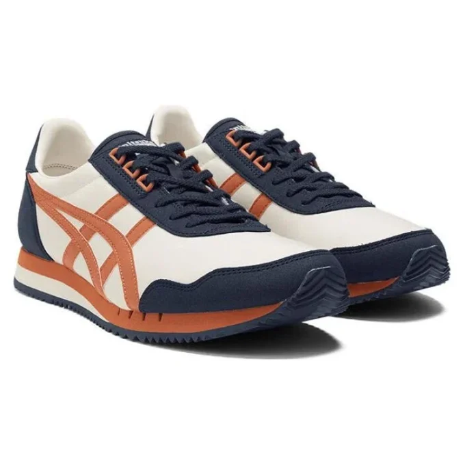 Scarpe da corsa Dualio Marathon “Bianco Blu navy Arancione”