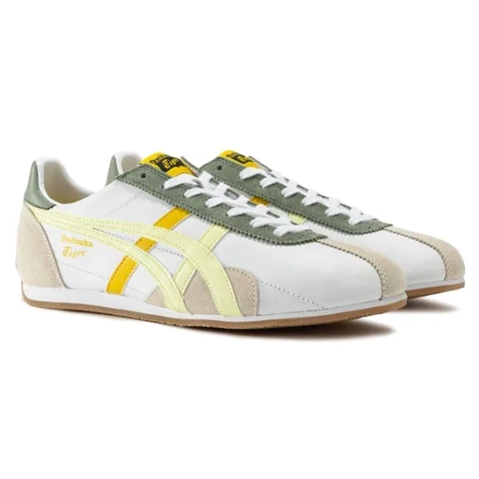 Scarpe Runspark “Bianco Verde Oliva Giallo”
