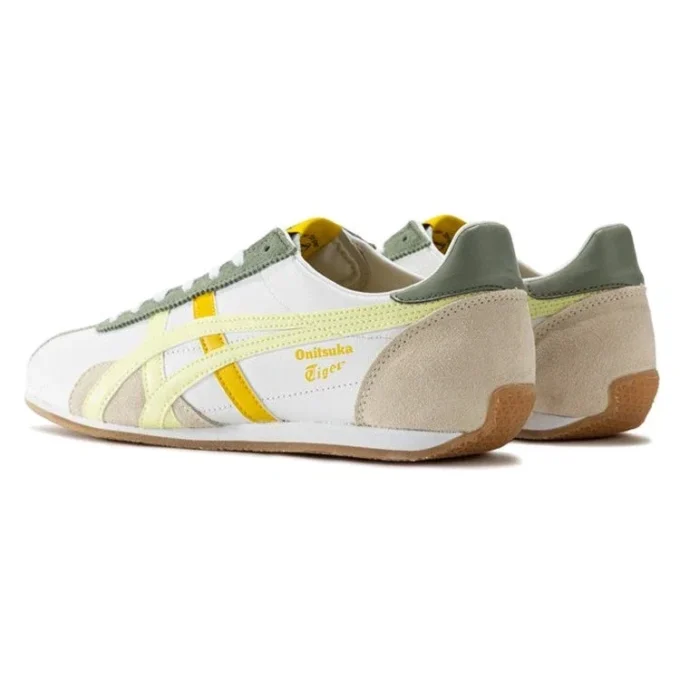 Scarpe Runspark “Bianco Verde Oliva Giallo”