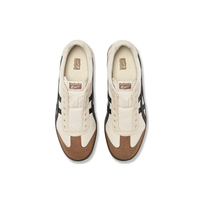 Tokuten Slip-On “Bianco Marrone Nero”